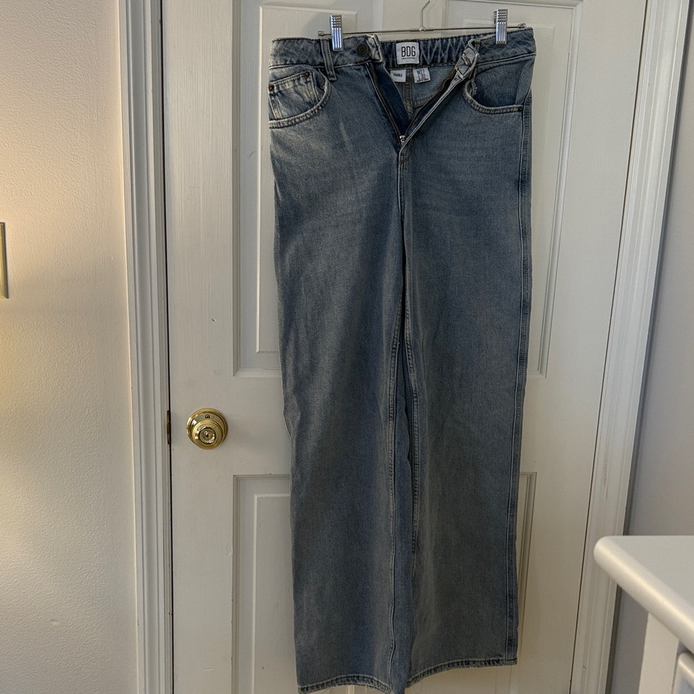 BDG Women's Wide Leg Jeans - Blue